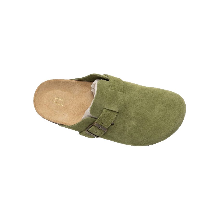 JF collection Sabot Verde in Camoscio vista alternativa