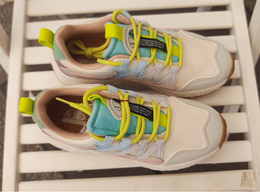 Americanino Sneaker Lotus/Mint in Tessuto e Camoscio vista alternativa